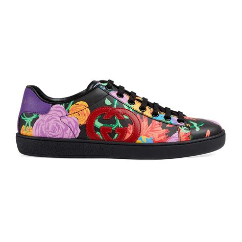 gucci new ace floral print